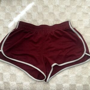 Mossimo Supply Co Red and Gray Athletic Shorts